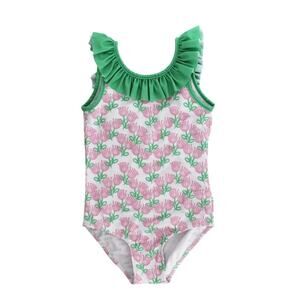J.‎ Bailey Girls One Piece Swimsuit- Tulips NWT size 7